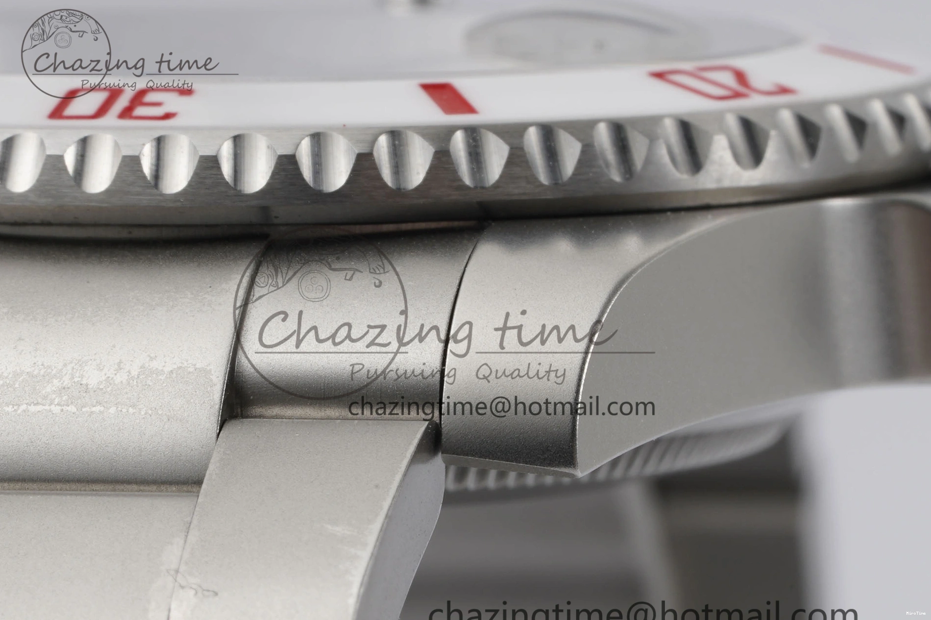 MiroTime 0104 Submariner Sandblasted DIWF Best Edition White Bezel Pink Dial Dial on SS Bracelet VR TravelReady 2066